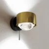 Puk! 80 Wall LED-Spot Linsen Klar Messing/schwarz -Top Light 10009437