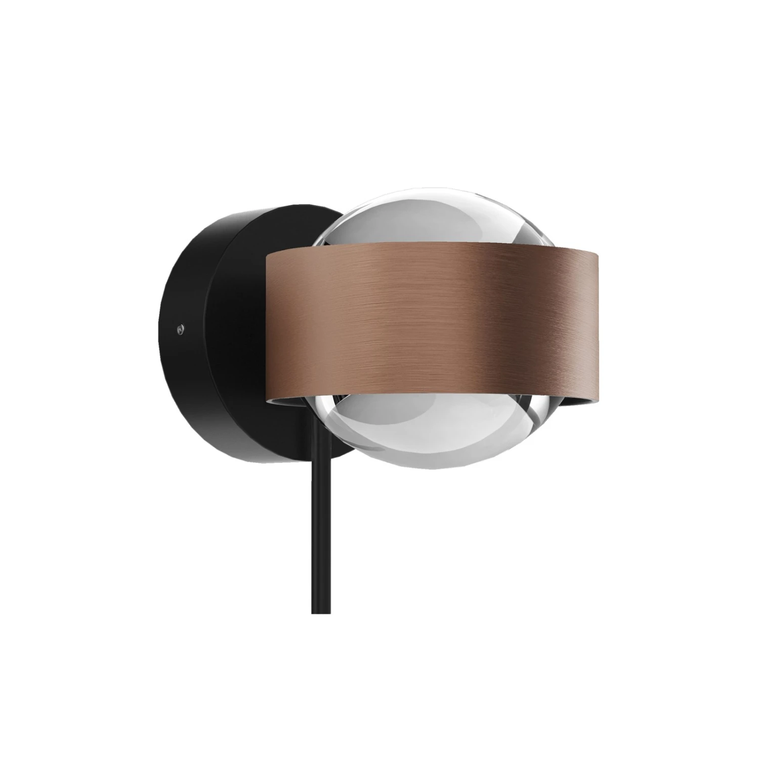 Puk! 80 Wall LED-Spot Linsen klar kupfer/schwarz Puk! 80 Wall LED-Spot Linsen Klar Kupfer/schwarz -Top Light 10009438 1