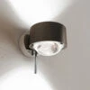 Puk! 80 Wall LED-Spot Linsen Klar Braun/chrom -Top Light 10009439