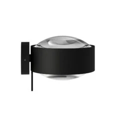 Puk! 120 Wall LED-Spot Linsen Klar Schwarz Matt