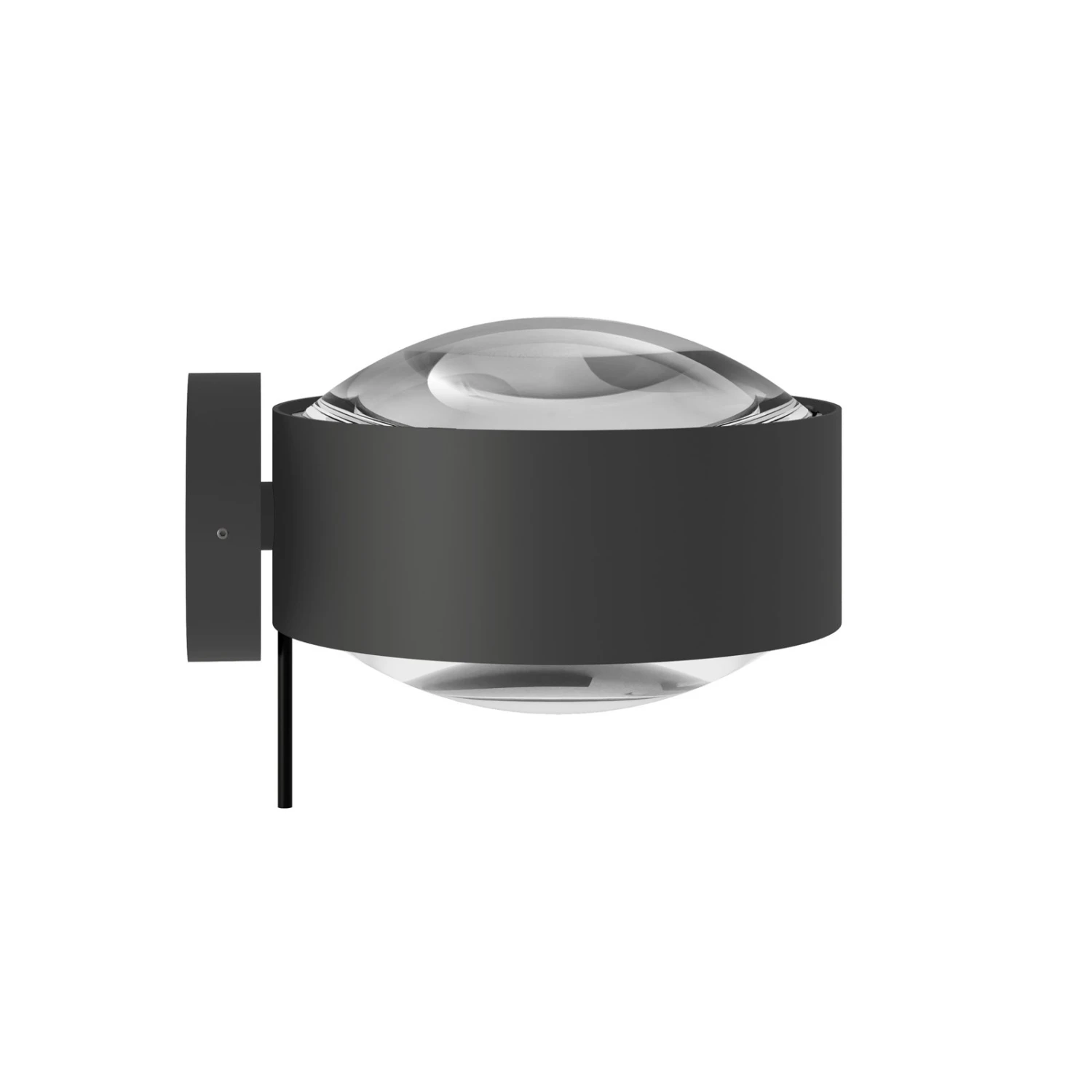 Puk! 120 Wall LED-Spot Linsen klar anthrazit matt Puk! 120 Wall LED-Spot Linsen Klar Anthrazit Matt -Top Light 10009527