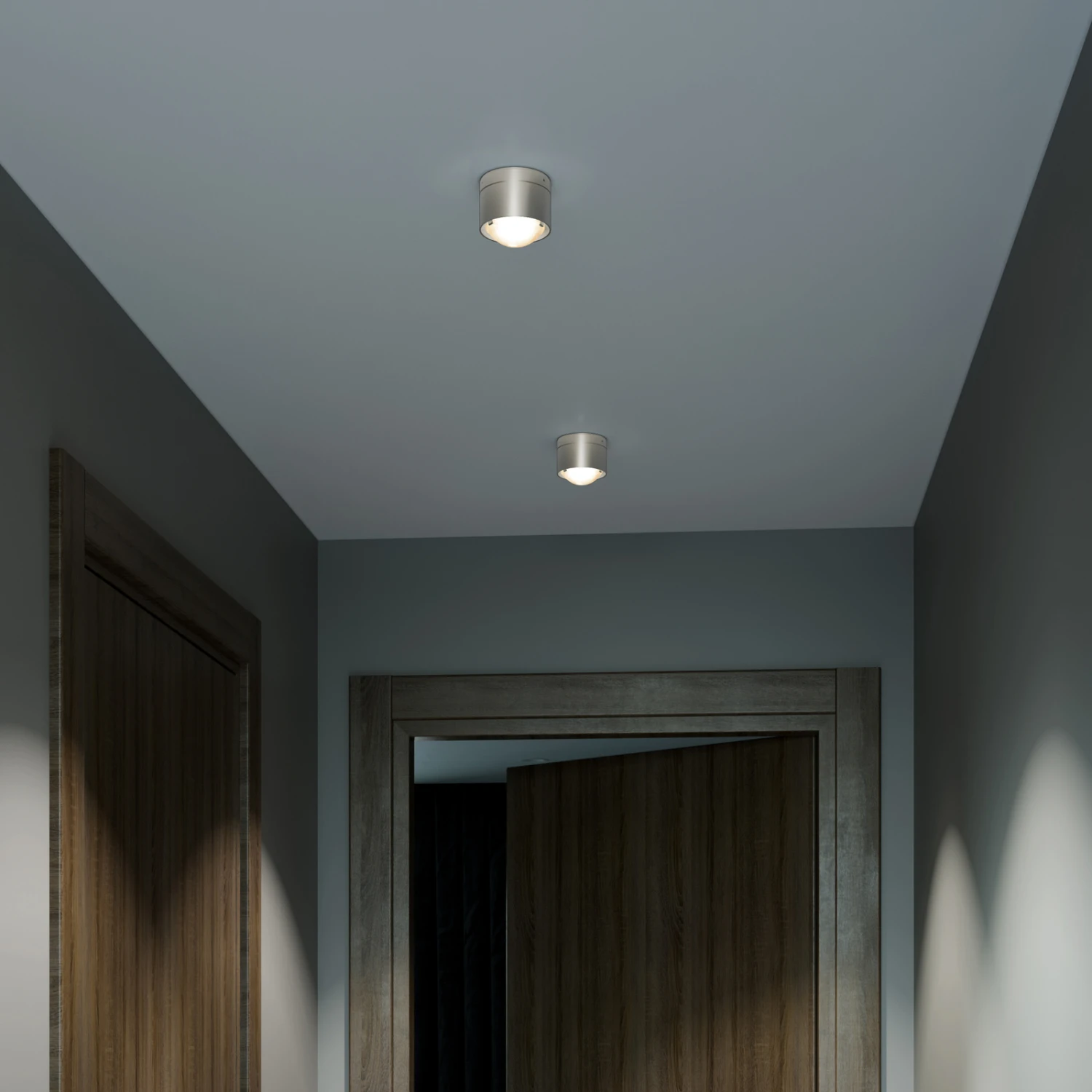 Puk! 80 One LED-Deckenspot Linse matt, nickel matt Puk! 80 One LED-Deckenspot Linse Matt, Nickel Matt -Top Light 10009816 1