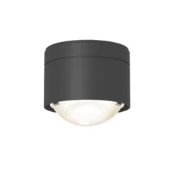Puk! 80 One LED-Deckenspot Linse Matt, Anthrazit