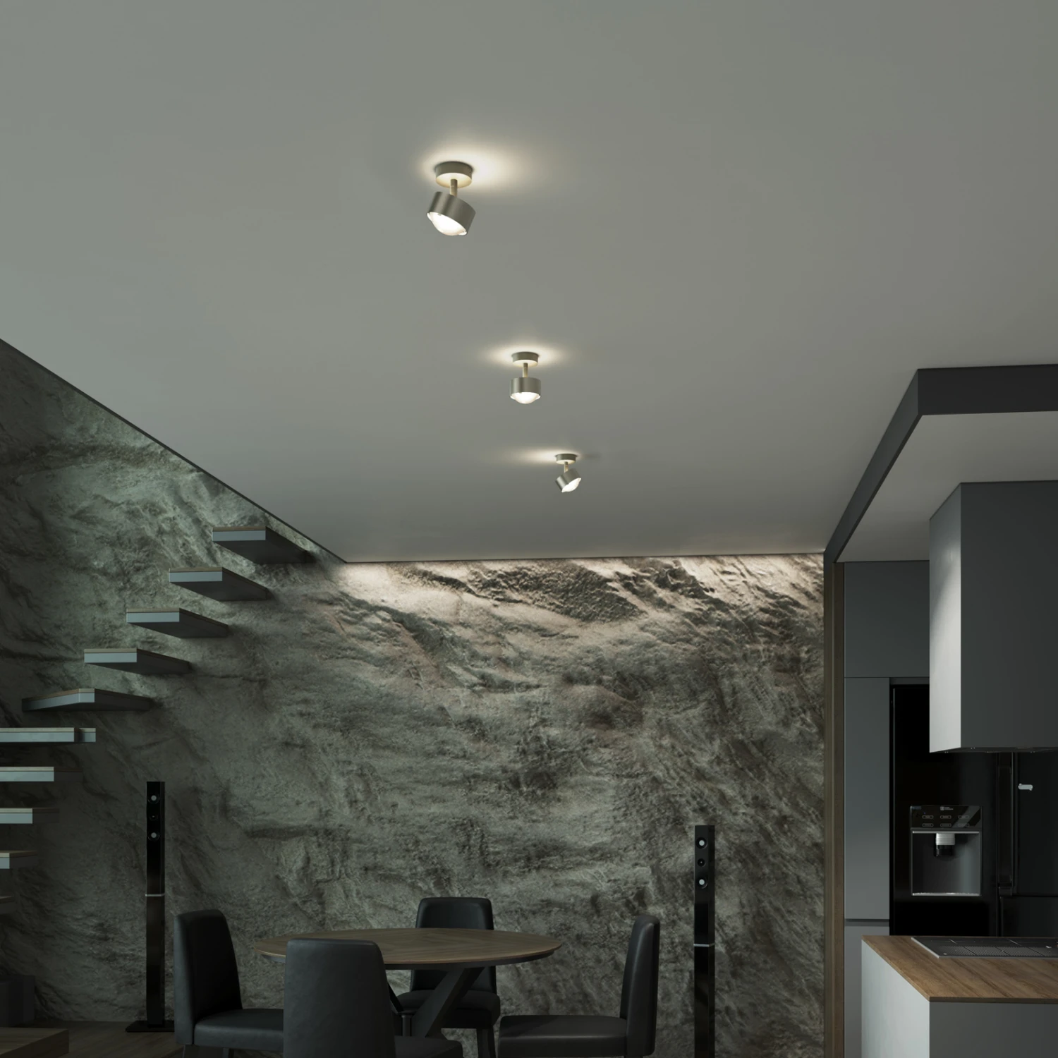 Puk! 80 Turn Up/Downlight Linse matt nickel matt Puk! 80 Turn Up/Downlight Linse Matt Nickel Matt -Top Light 10010558 3