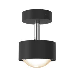Puk! 80 Turn Up/Downlight Linse Matt Schwarz/chrom -Top Light 10010560 2