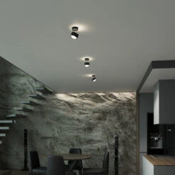 Puk! 80 Turn Up/Downlight Linse Matt Schwarz/chrom -Top Light 10010560 3