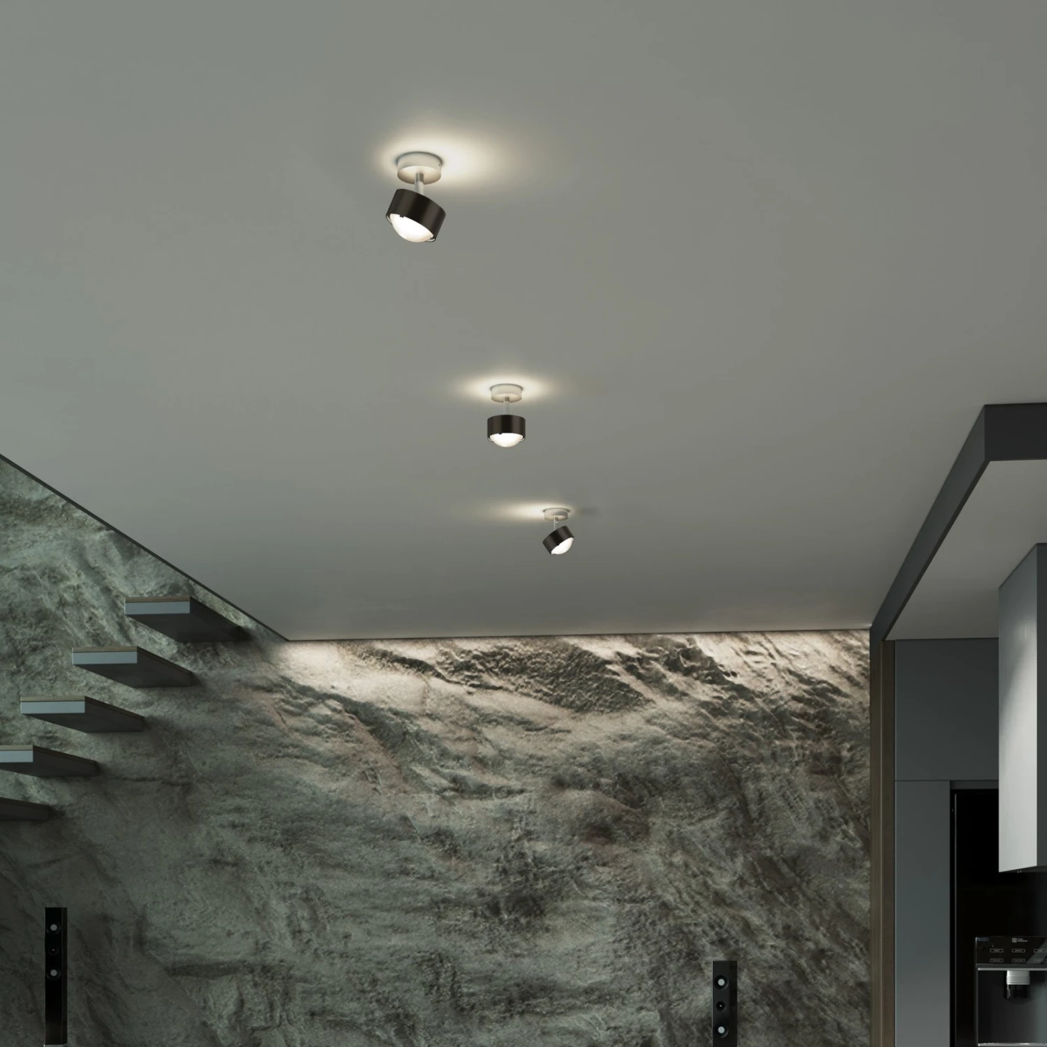 Puk! 80 Turn Up/Downlight Linse matt braun/chrom Puk! 80 Turn Up/Downlight Linse Matt Braun/chrom -Top Light 10010564 1