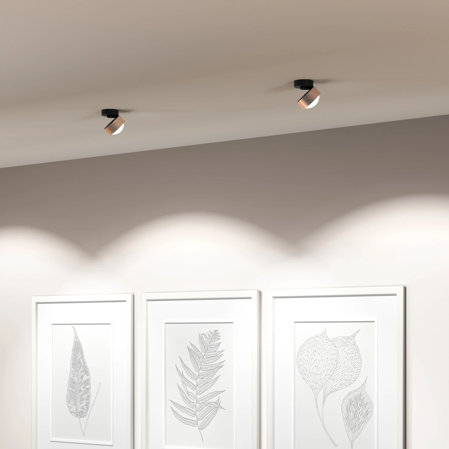 Puk! 80 Move LED-Spot Linse matt kupfer/schwarz Puk! 80 Move LED-Spot Linse Matt Kupfer/schwarz -Top Light 10010591 1