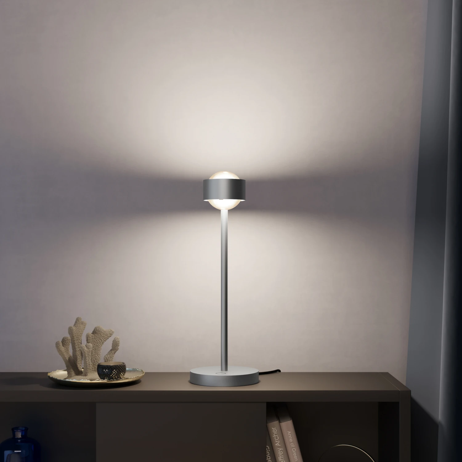 Puk! 80 Eye Table LED, Linsen matt, chrom matt Puk! 80 Eye Table LED, Linsen Matt, Chrom Matt -Top Light 10010672 3