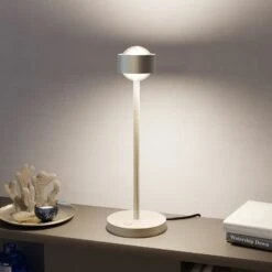 Puk! 80 Eye Table LED, Linsen Matt, Nickel Matt