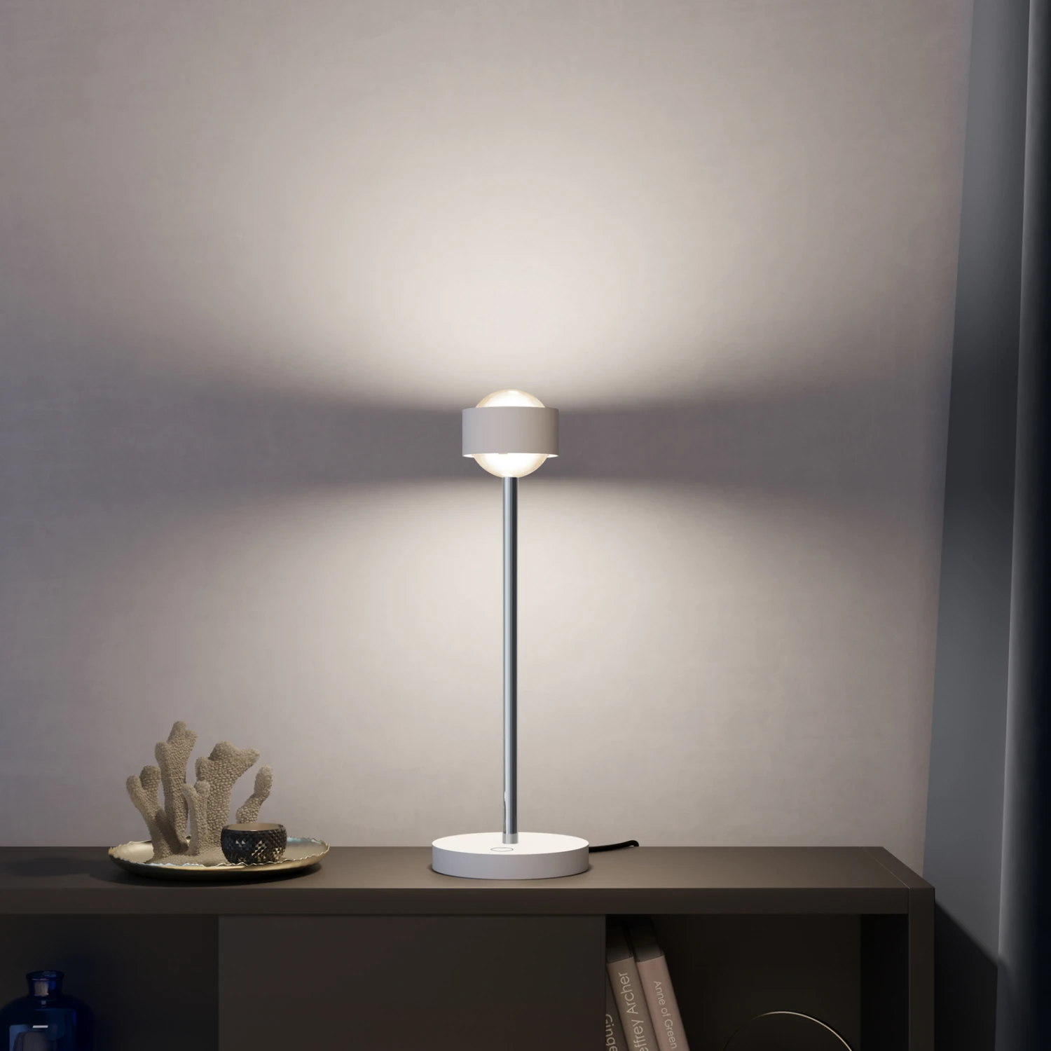 Puk! 80 Eye Table LED Linsen matt, weiß matt/chrom Puk! 80 Eye Table LED Linsen Matt, Weiß Matt/chrom -Top Light 10010675 3