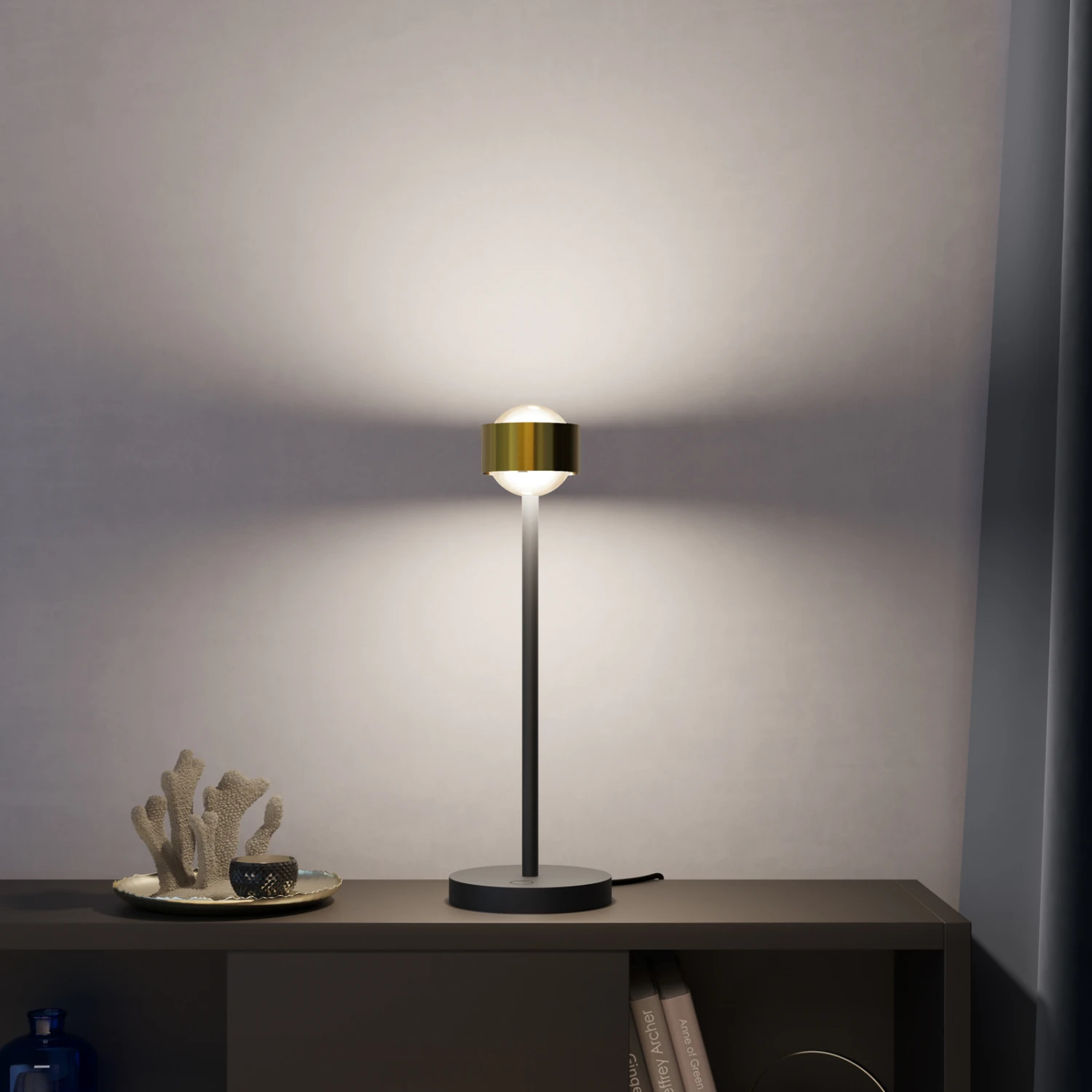 Puk! 80 Eye Table LED Linsen matt, messing/schwarz Puk! 80 Eye Table LED Linsen Matt, Messing/schwarz -Top Light 10010679 3