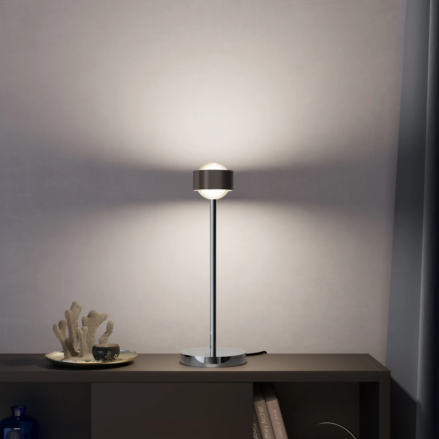 Puk! 80 Eye Table LED, Linsen matt, braun/chrom Puk! 80 Eye Table LED, Linsen Matt, Braun/chrom -Top Light 10010681 3