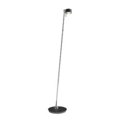Puk! 80 Floor LED Linsen Klar/matt Schwarz/chrom -Top Light 10010733 2