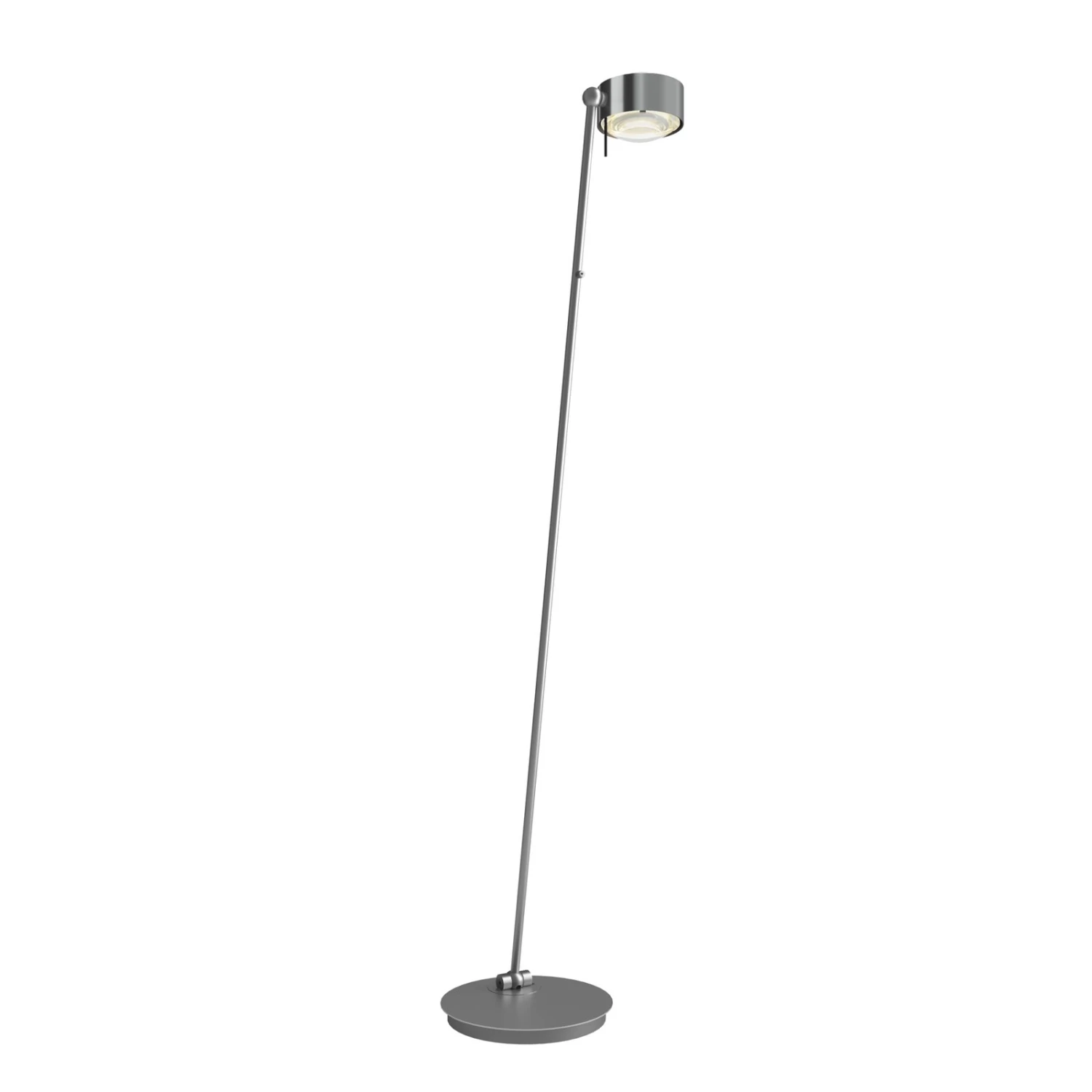 Puk! 120 Floor LED Linsen klar/matt, chrom matt Puk! 120 Floor LED Linsen Klar/matt, Chrom Matt -Top Light 10010779 1
