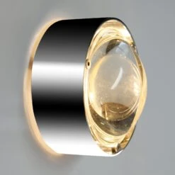 Kleine Wandleuchte PUK ONE, Chrom