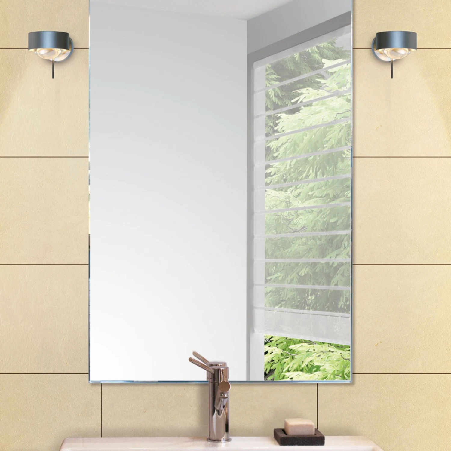 LED-Wandleuchte Puk Wall+, chrom matt LED-Wandleuchte Puk Wall+, Chrom Matt -Top Light 9020229 1