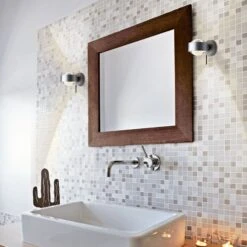 LED-Wandleuchte Puk Wall+, Chrom Matt