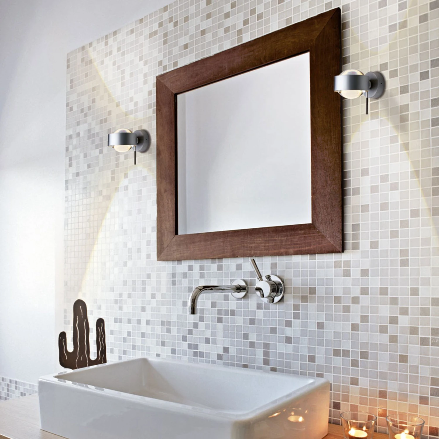 LED-Wandleuchte Puk Wall+, chrom matt LED-Wandleuchte Puk Wall+, Chrom Matt -Top Light 9020229