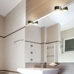 Spiegelklemmleuchte Puk Fix, Chrom