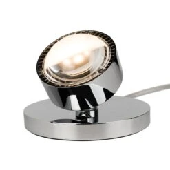 LED-Tischstrahler Puk Spot Chrom
