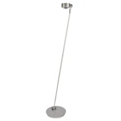 LED-Stehlampe Puk Floor Mini Single Nickel Matt