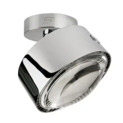 LED-Deckenlampe Puk Maxx Move, Chrom Matt
