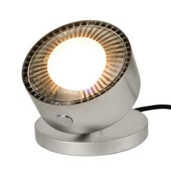 LED-Tischstrahler Puk Maxx Spot, Chrom Matt