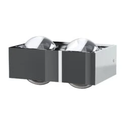 Wandlampe Focus 150, 4xLinse Klar, 2xG9, Chrom