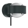 Puk Mini Wall+ LED, Linsen Klar, Anthrazit/chrom 2 Puk Mini Wall+ LED, Linsen Klar, Anthrazit/chrom -Top Light 9020592