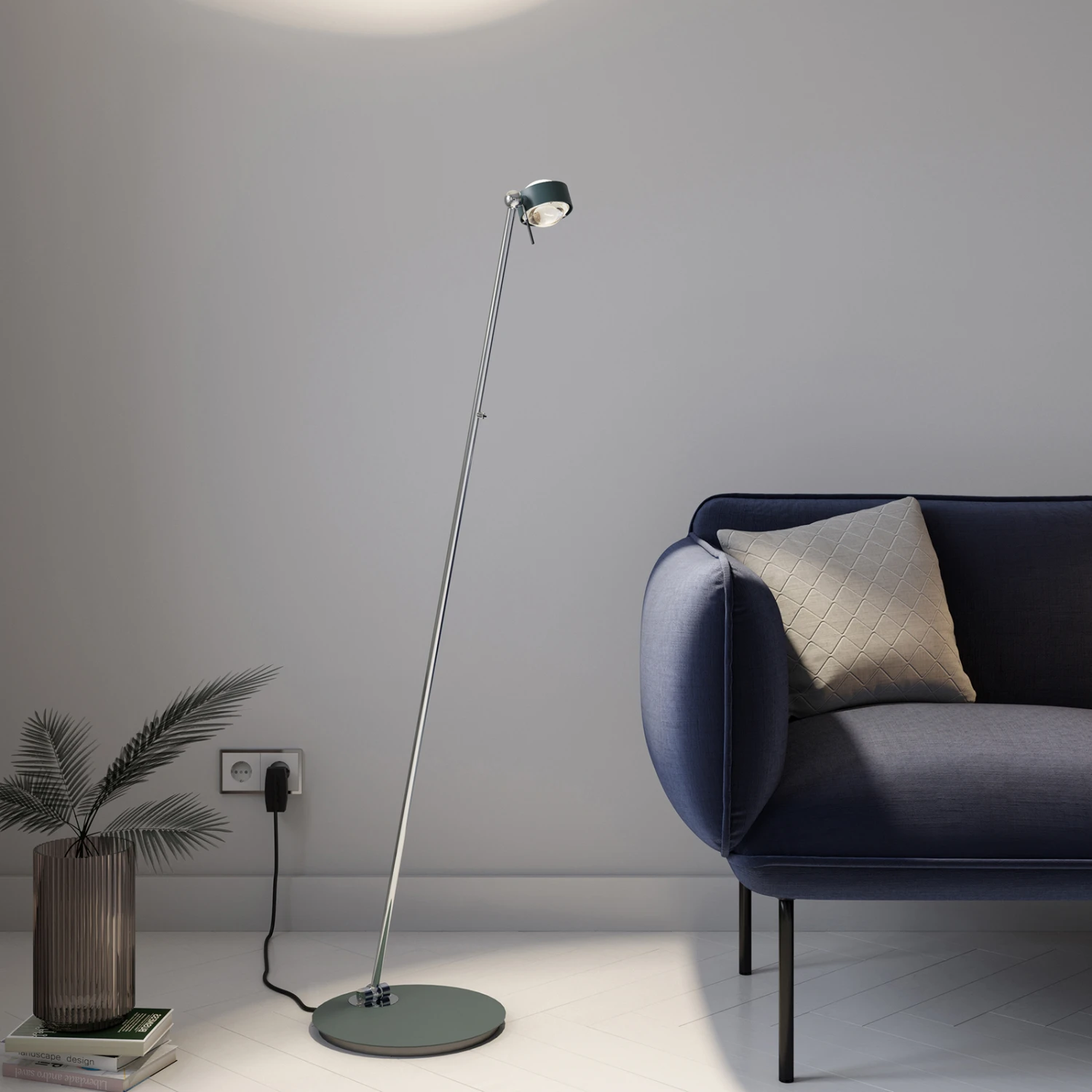 Puk Mini Floor Mini Single LED matt/klar anthrazit Puk Mini Floor Mini Single LED Matt/klar Anthrazit -Top Light 9020758 2